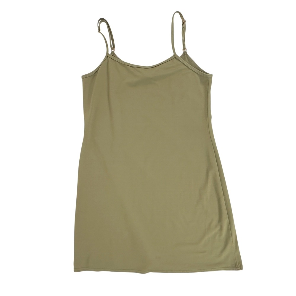 Vintage 90s/00s The Limited Cami Dress Olive Green Nylon Spandex - Small